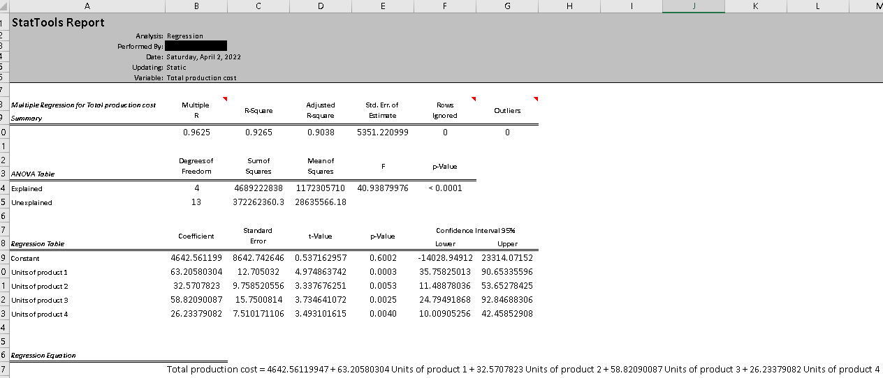 For Problem 12, run a multiple regression