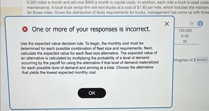 5,000 miles a month and will cost $900 a month in