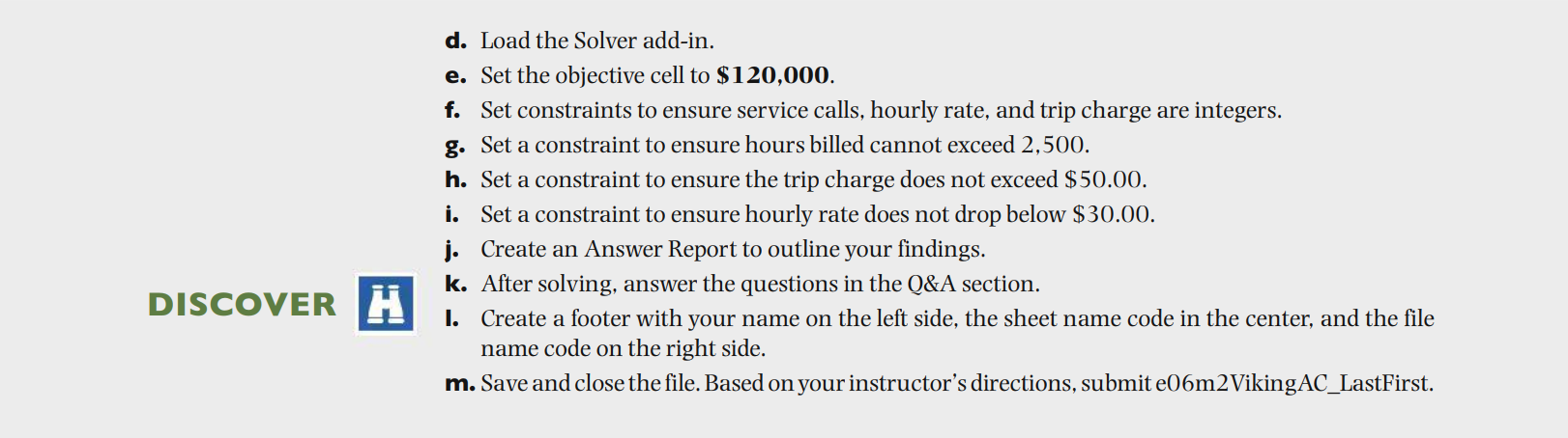 Directions for excel lab: Original numbers
