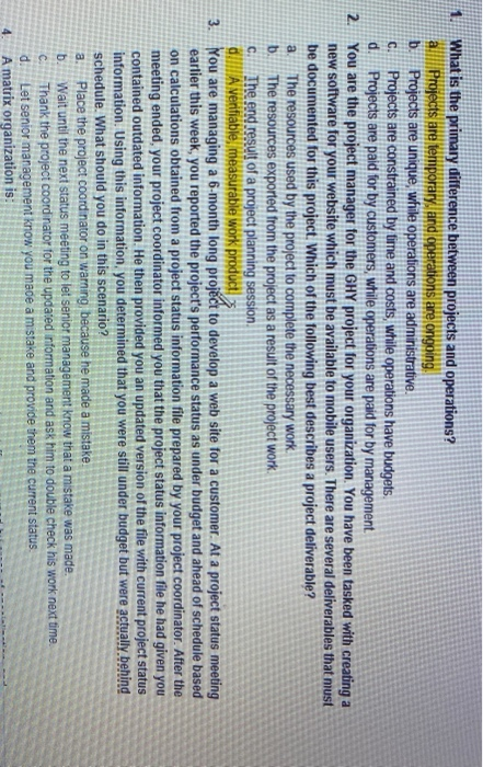 3 questions onward a C 1. What is the primary