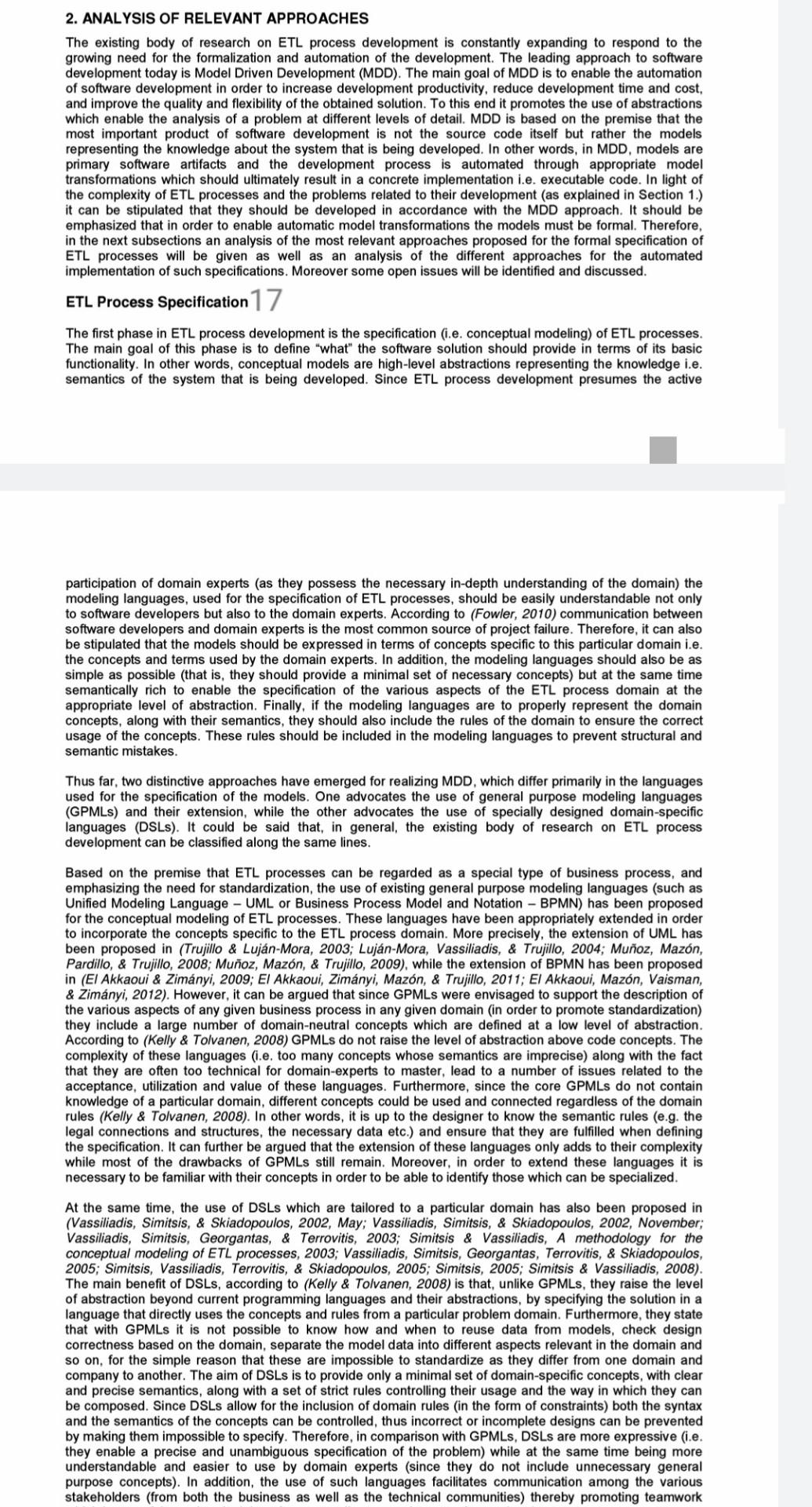 provide the details Conclusions 2. ANALYSIS OF