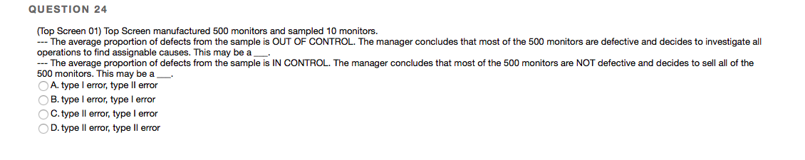 QUESTION 24 (Top Screen 01) Top Screen