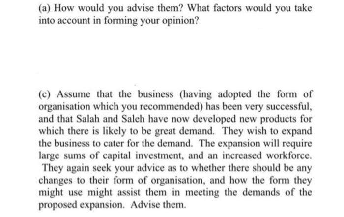 Deeply Explain QUESTION: Salah and Saleh have