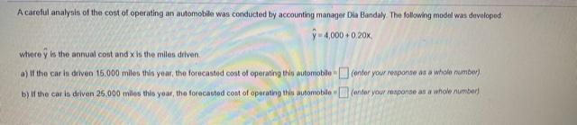 A careful analysis of the cost of operating an