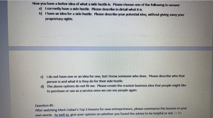 this question is from entrepreneurs/ intrapreneur