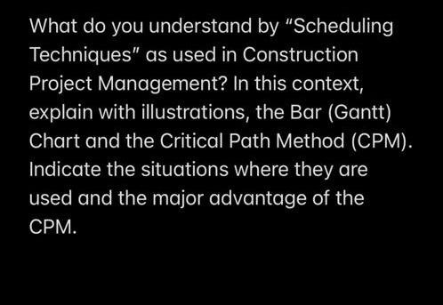 What do you understand by "Scheduling Techniques"