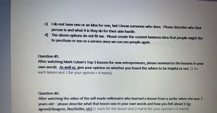 this question is from entrepreneurs/ intrapreneur