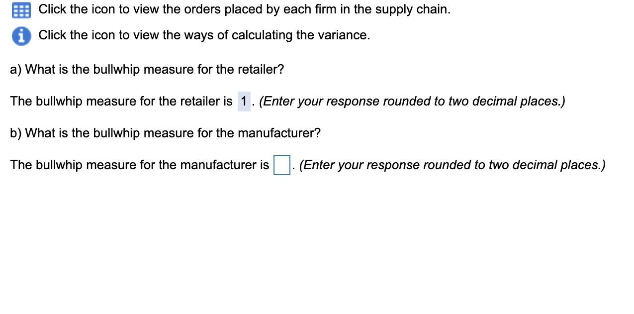 Click the icon to view the orders placed by each