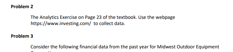 Problem 2 please and thank you ANALYTICS