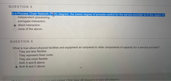 QUESTION 7 In a Process Chain Network (PCN)