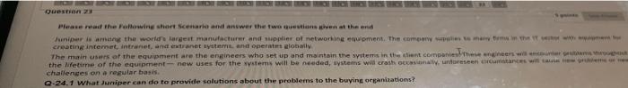 RICHING Question 23 Please read the Following