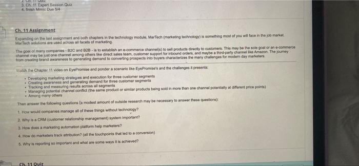 LP 3. Ch. 11 Expert Session Ou 4. finish Mm Duo