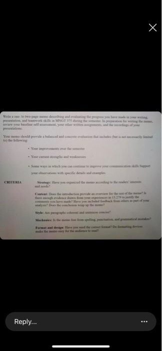 please write self-evaluation memo for my