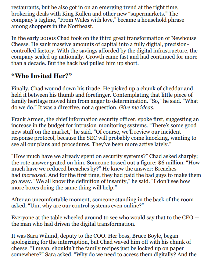 Question QUESTION: Explain the decision Chad (the