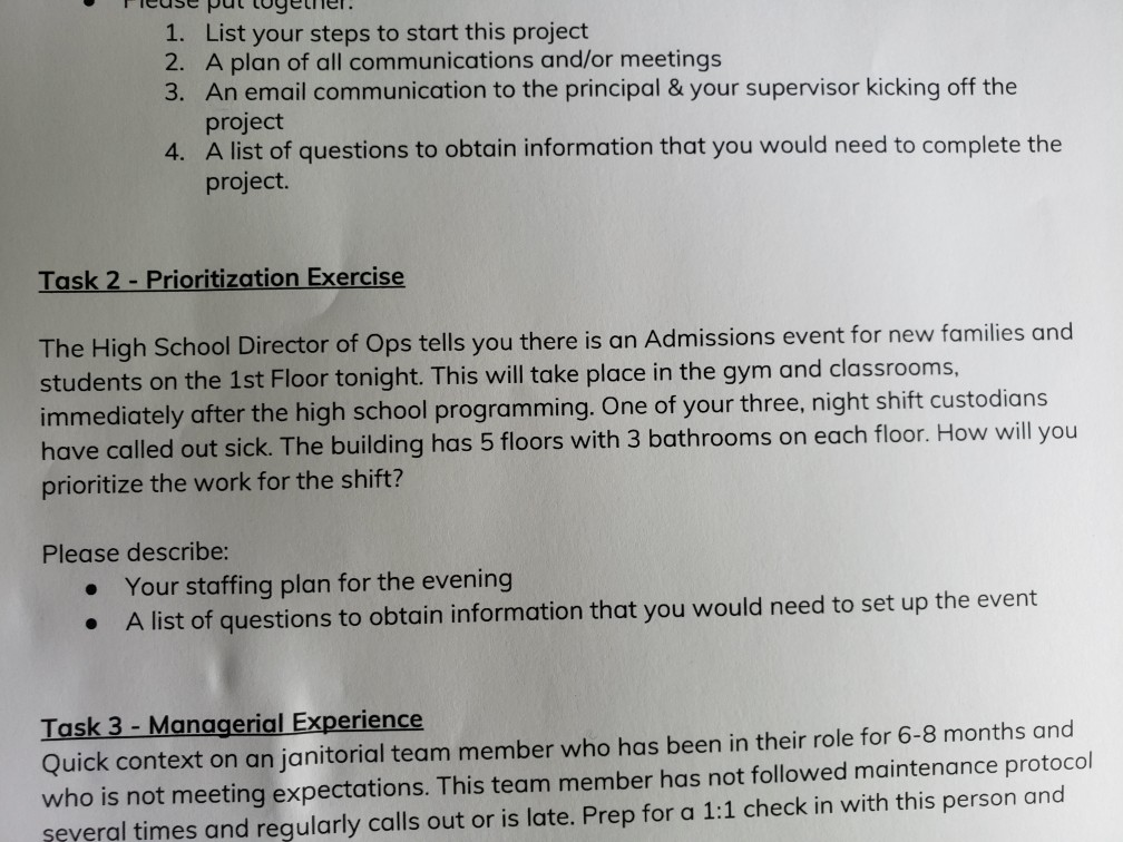 Task 2 only Fleuse pul luyelle. 1. List your