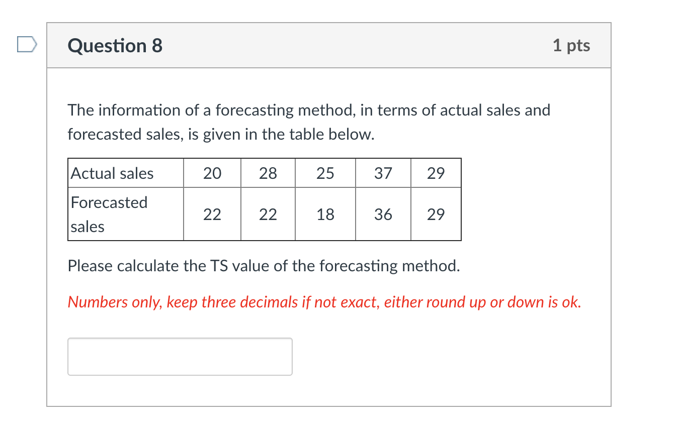 can you please not solve it with excel Question 8