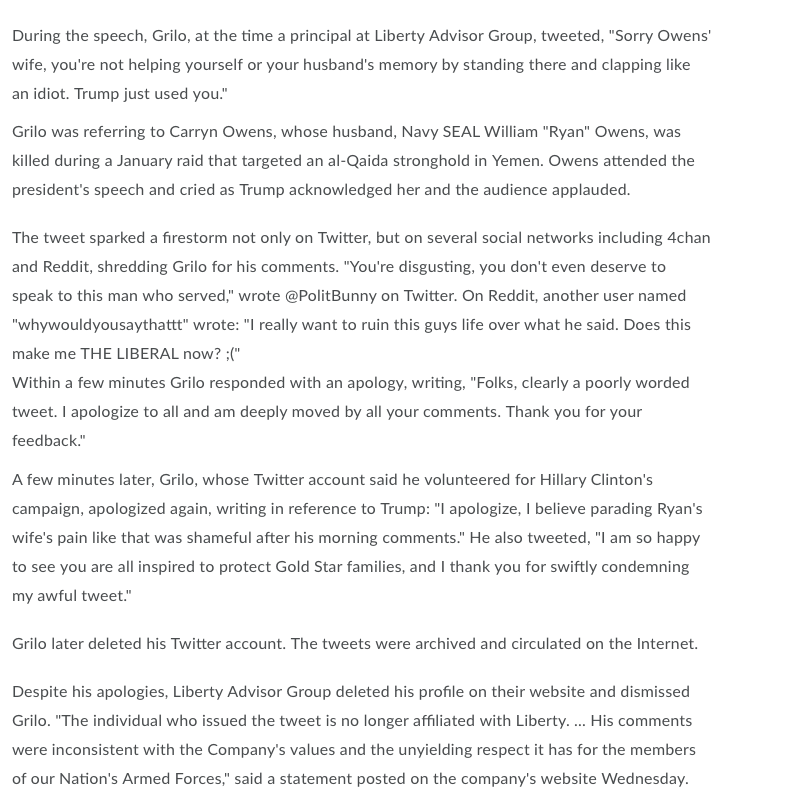 After reading the news article below, answer