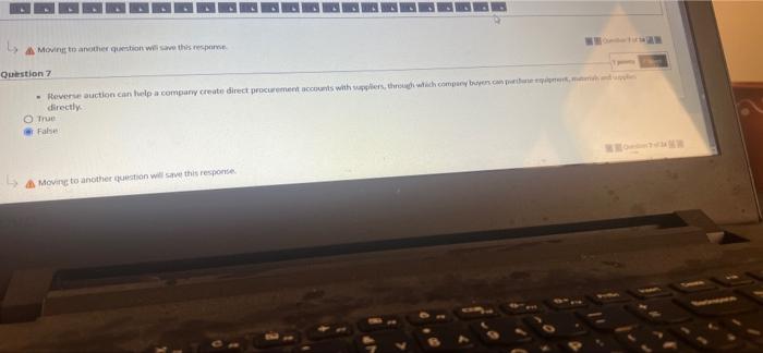 Moving to another question will save this