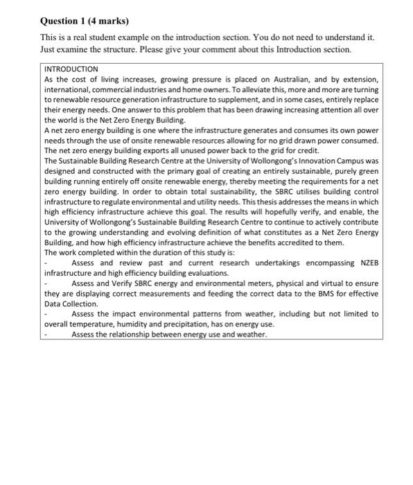 Question 1 (4 marks) This is a real student