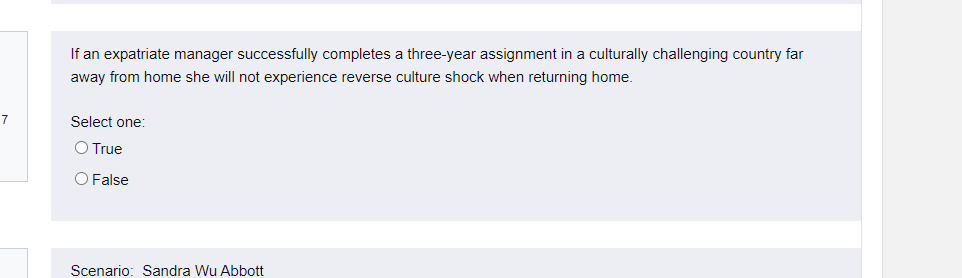 If an expatriate manager successfully completes a