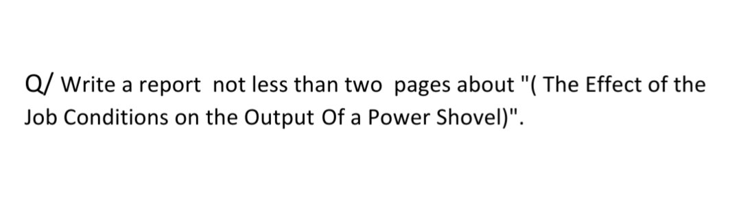 Q/ Write a report not less than two pages about