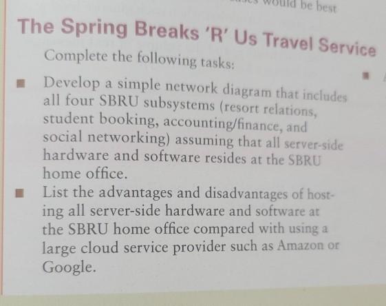 case study question be best The Spring Breaks 'R'