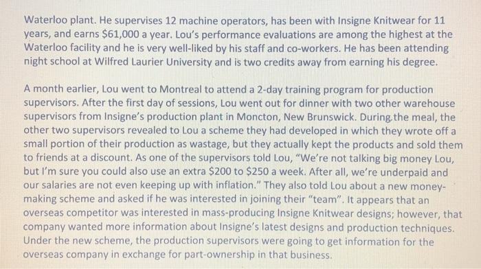 Individual Case Study Assignment: Employee