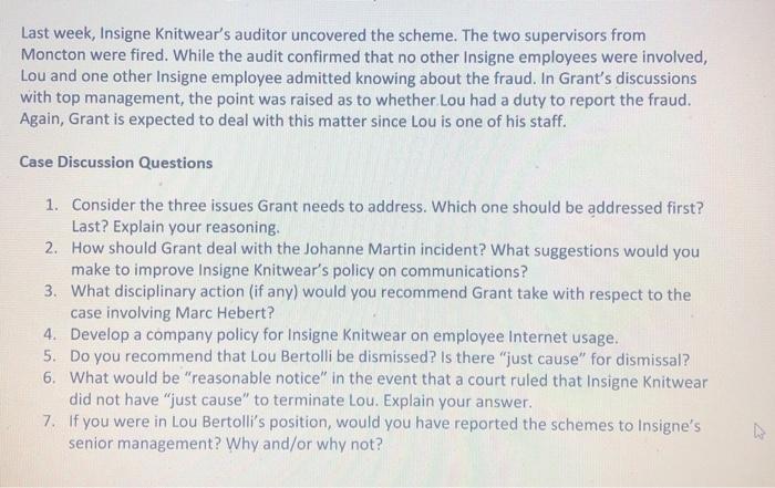 Individual Case Study Assignment: Employee