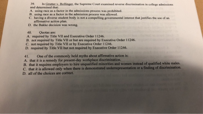 39, In Grutter v. Bollinger, the Supreme Court