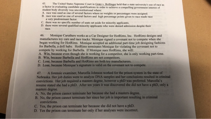 B 45. The United States Supreme Court in Graz y