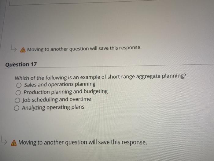 A Moving to another question will save this