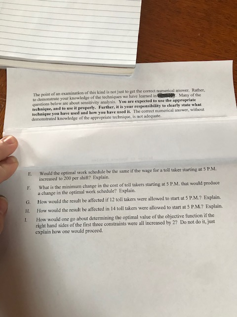 Please show work Part Two: Interpretation 3. This