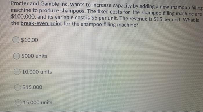 Procter and Gamble Inc. wants to increase