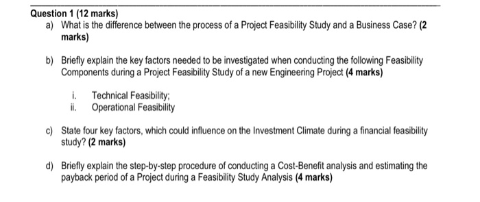 Question 1 (12 marks) a) What is the difference