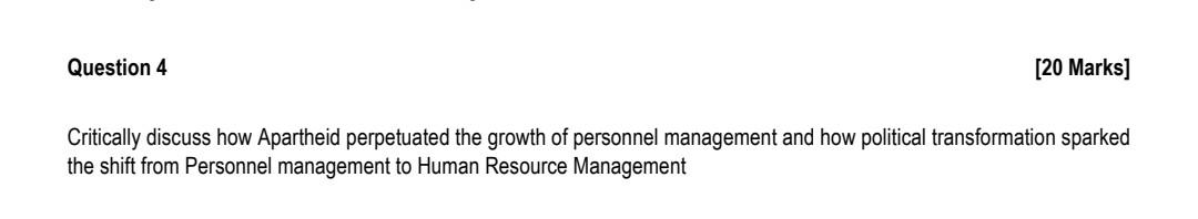 20 marks. please add depth. Question 4 [20 Marks]