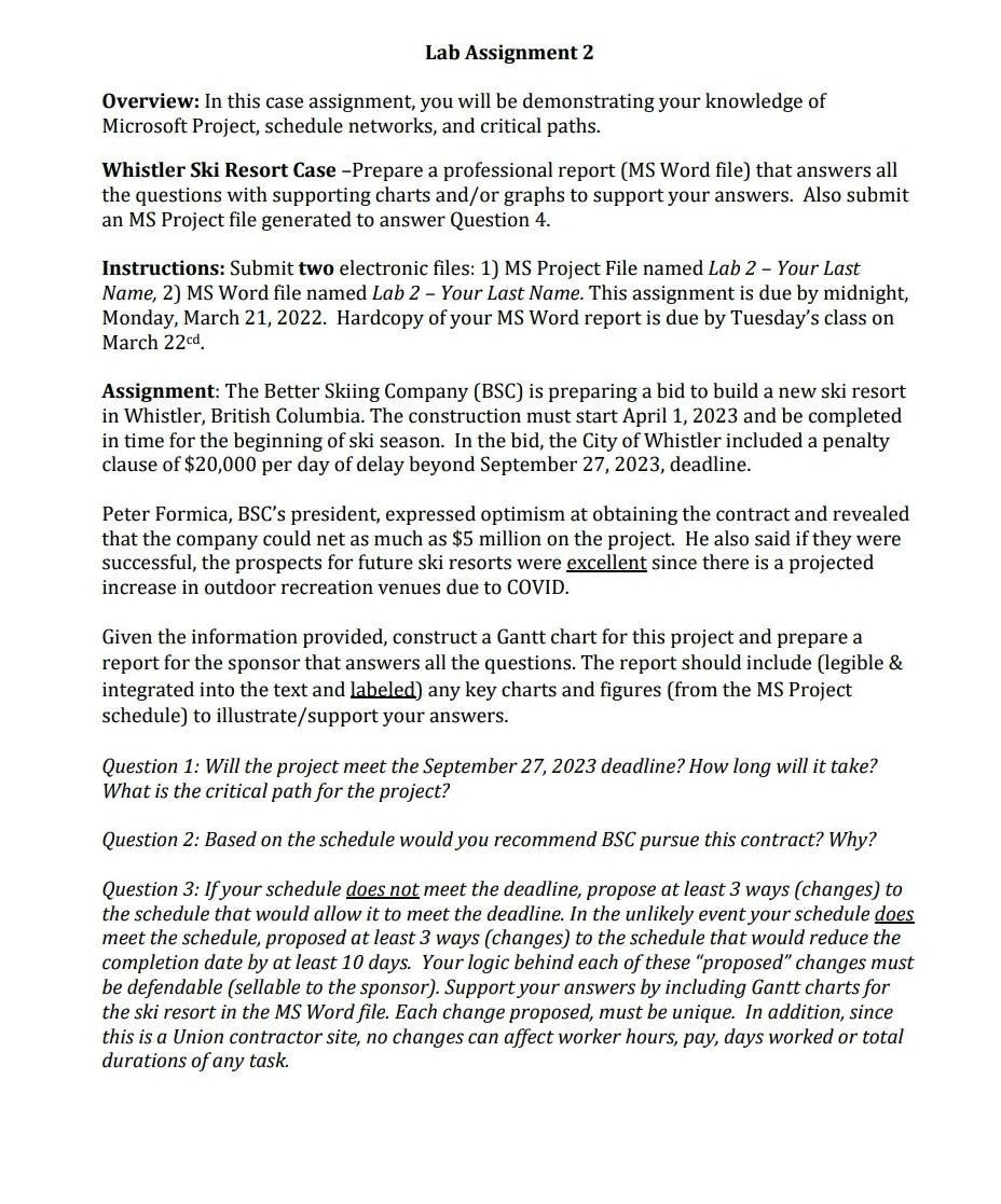 Answer question number 3 please Lab Assignment 2