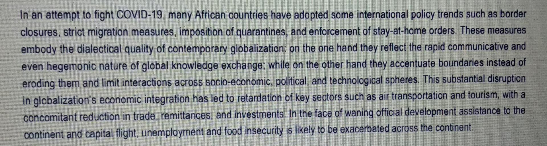 Please just write 6 points for 6 marks. Thank You