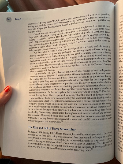 questions at end please hy CASE 4 Boeing: How Low