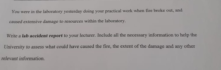 Lab Incident report