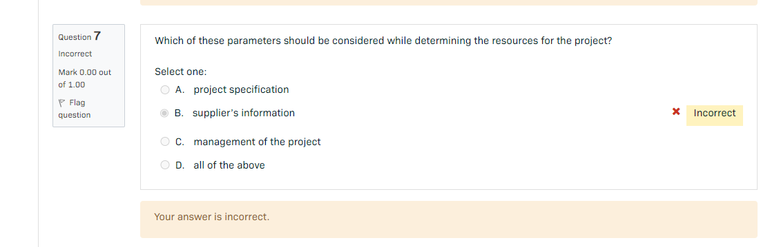 Which of these parameters should be considered