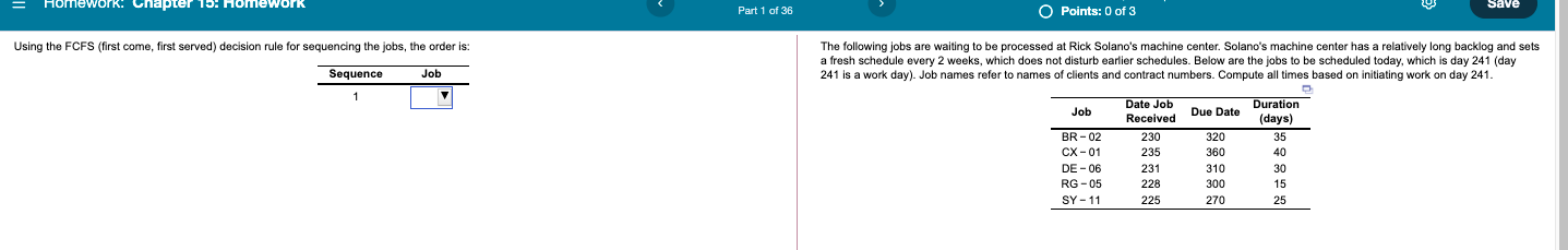 Using the FCFS (first come, first served)