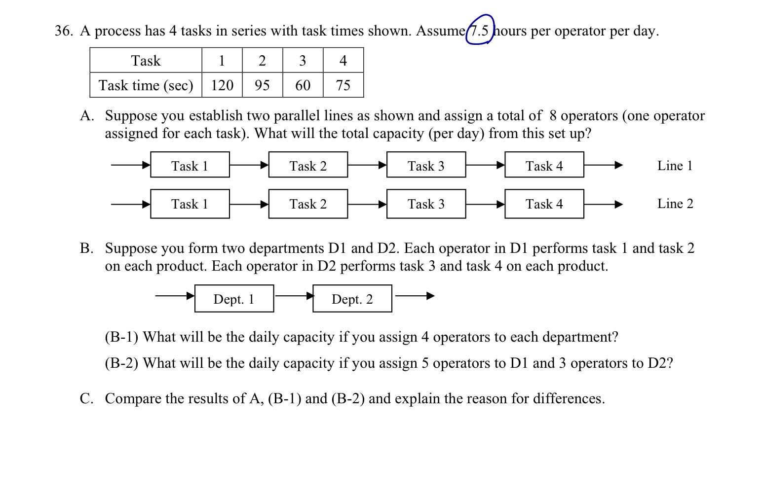 answer (a) 225*2=450, b1= 500 b2 600 here is the