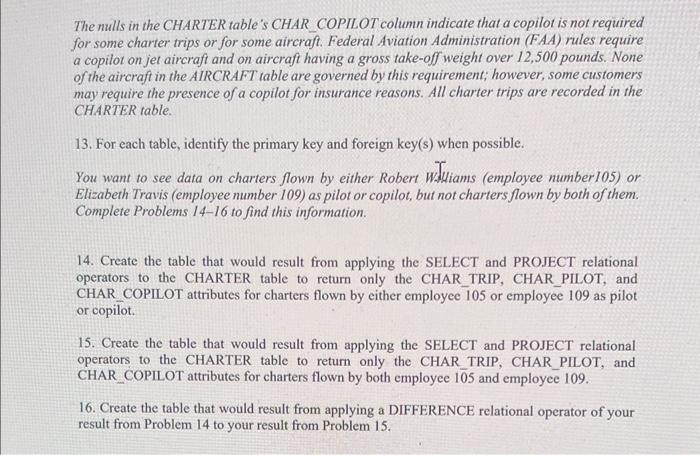 Use the database shown in Figures 4&5 to answer
