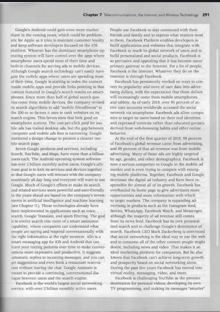 290 Part Two Information Technology