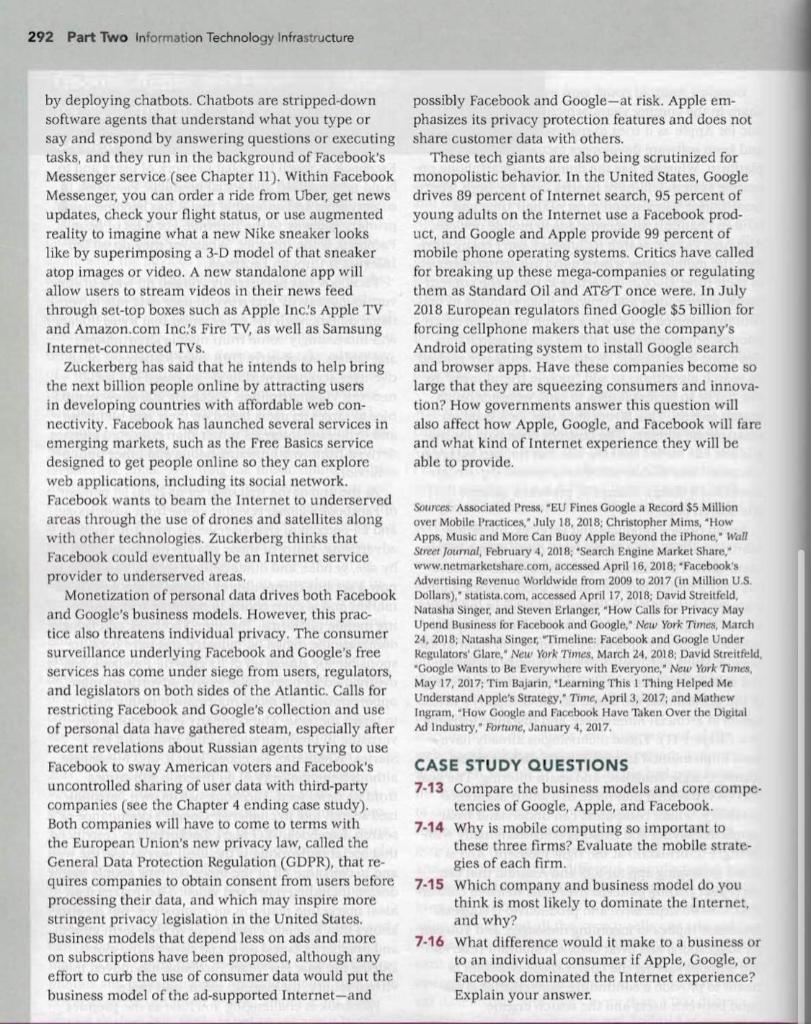 290 Part Two Information Technology