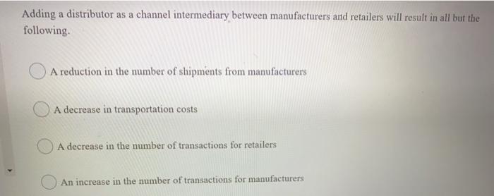 Adding a distributor as a channel intermediary