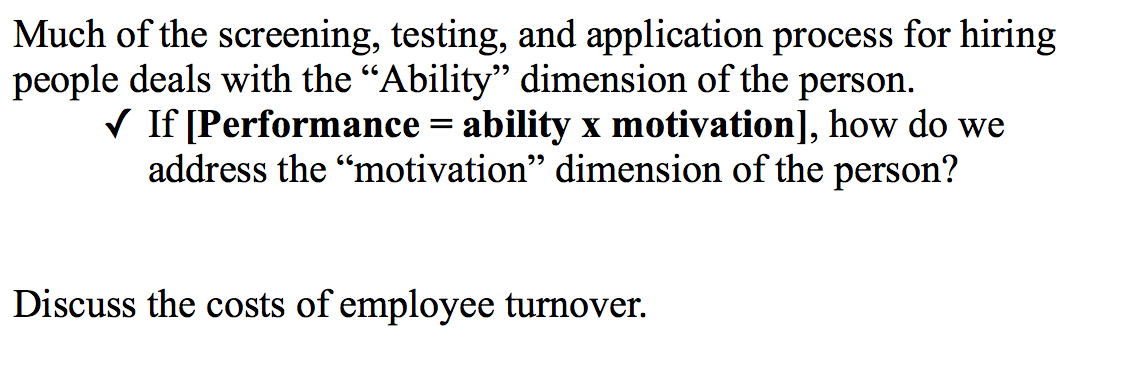 Much of the screening, testing, and application