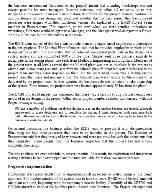 Post-mortem of the first phase: How should a