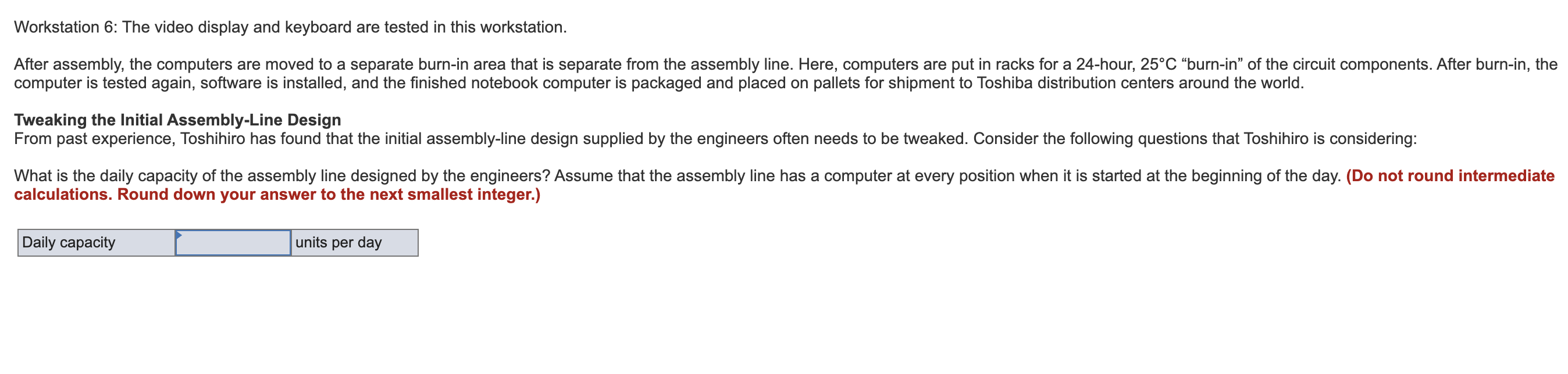 Toshiba's Notebook Computer Assembly Line