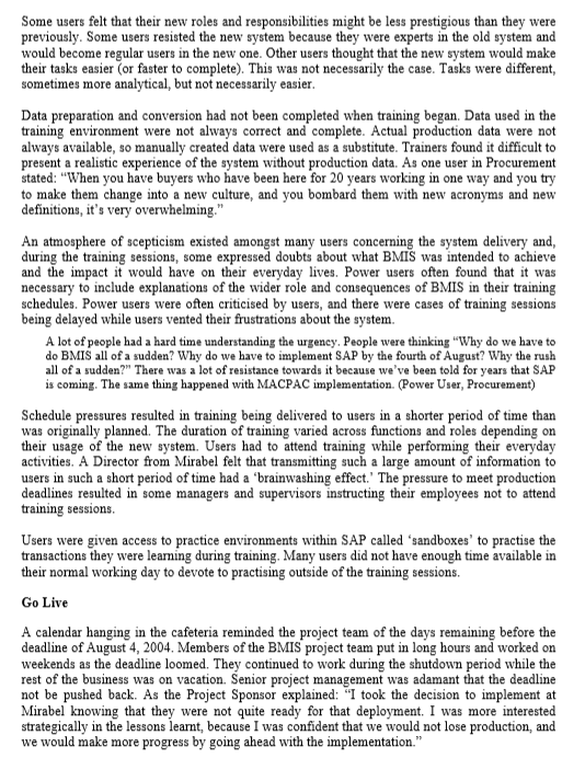 Post-mortem of the first phase: How should a